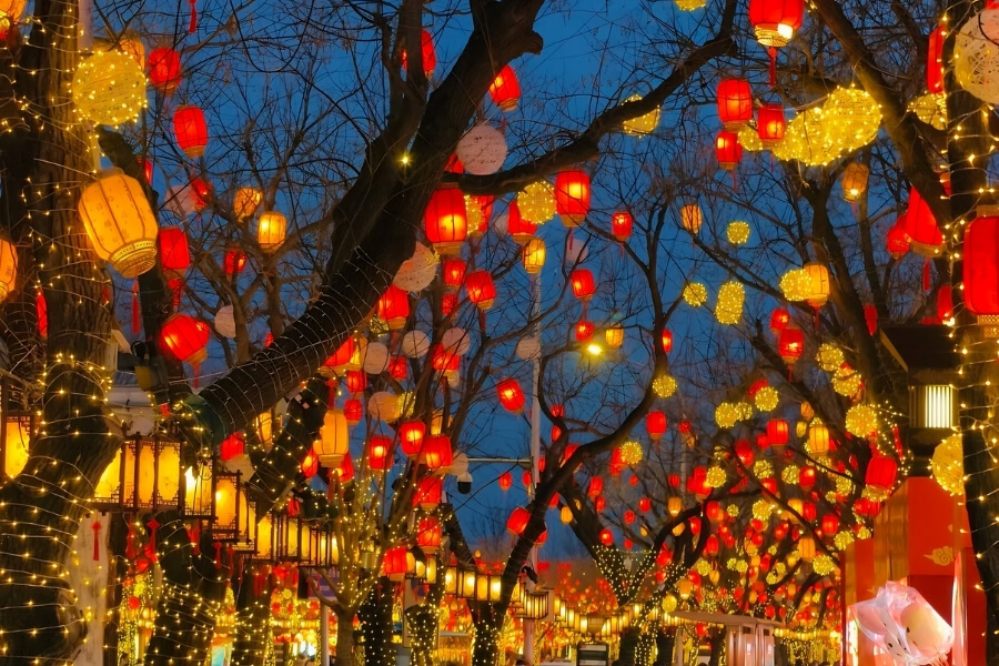 Chinese Zodiac lantern displays at a Beijing temple fair during Spring Festival Chinese Zodiac lantern displays at a Beijing temple fair during Spring Festival