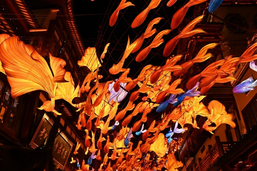 Shanghai Lantern Festival featuring Year of the Rat lantern displays Shanghai Lantern Festival featuring Year of the Rat lantern displays