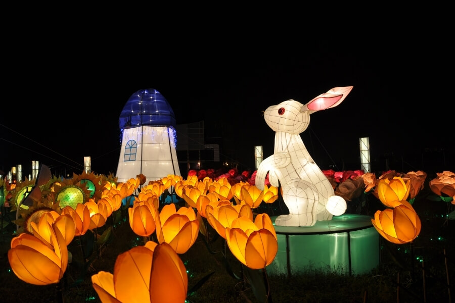 Year of the Rabbit decorations in traditional Chinese culture