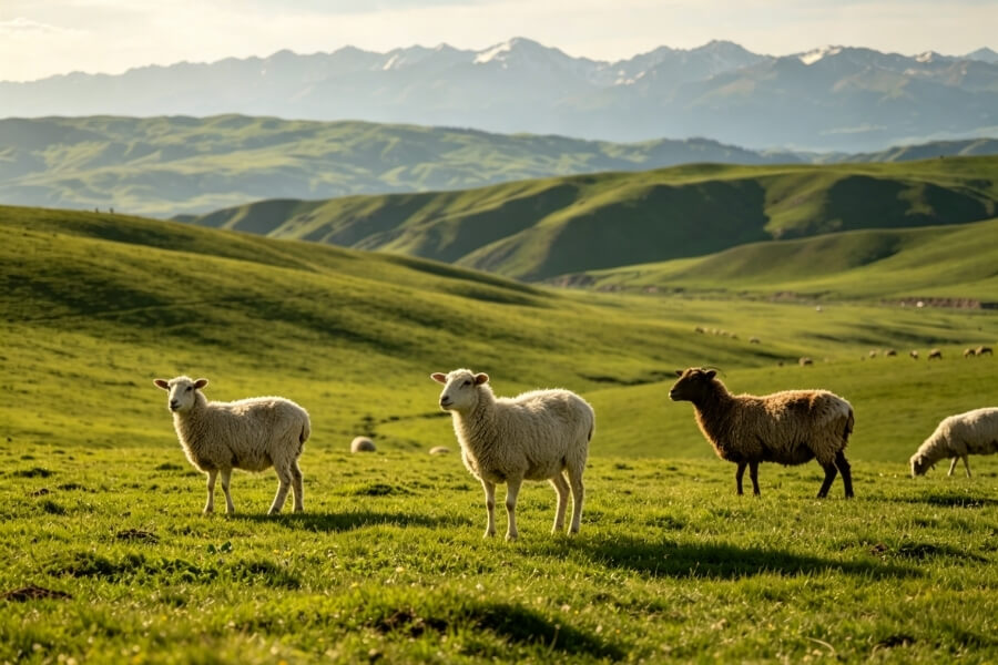 Xinjiang Silk Road grassland landscape showing natural scenery and cultural travel experience connected with Year of the Goat symbolism