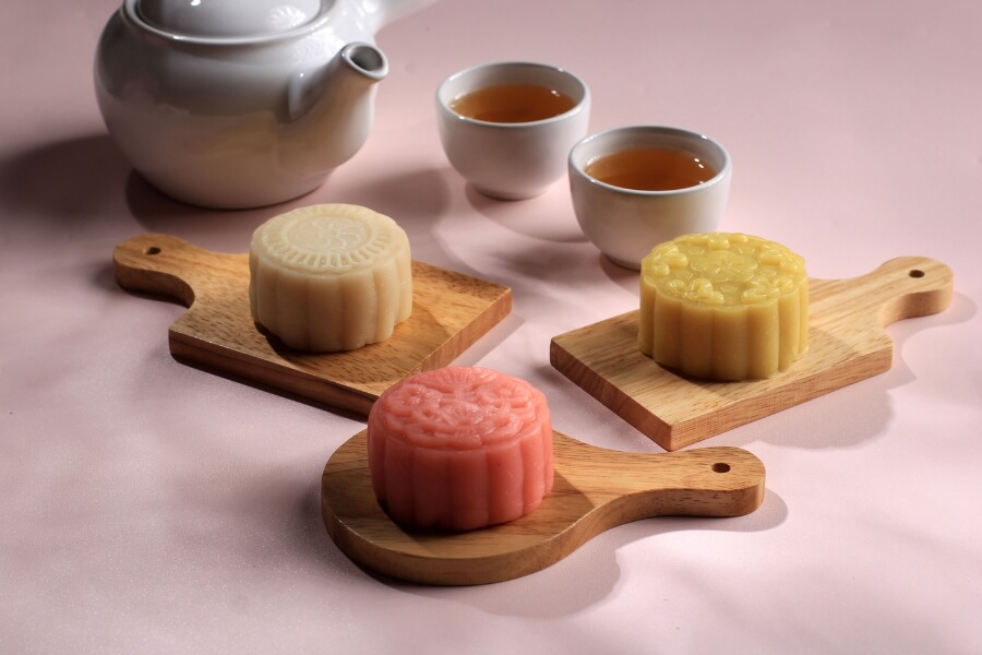 traditional mooncakes during Mid-Autumn Festival in China